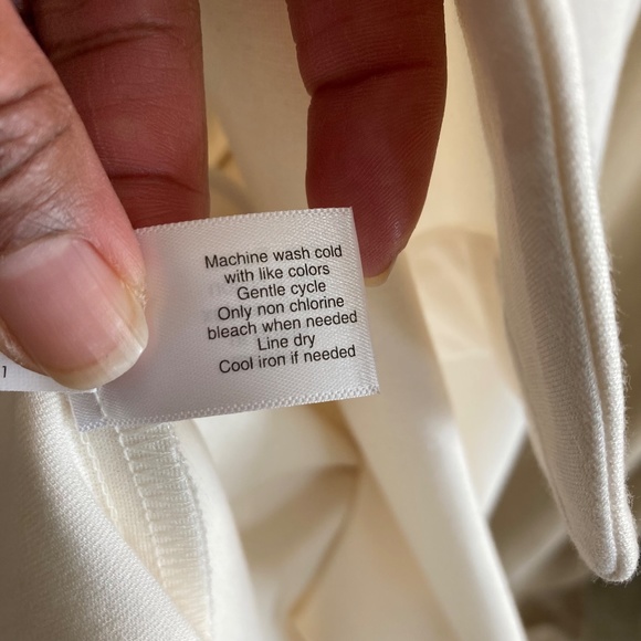 NWT Lane Bryant Long Blazer, Draped Lapels, white, size 10/12 - Picture 15 of 16